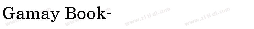 Gamay Book字体转换